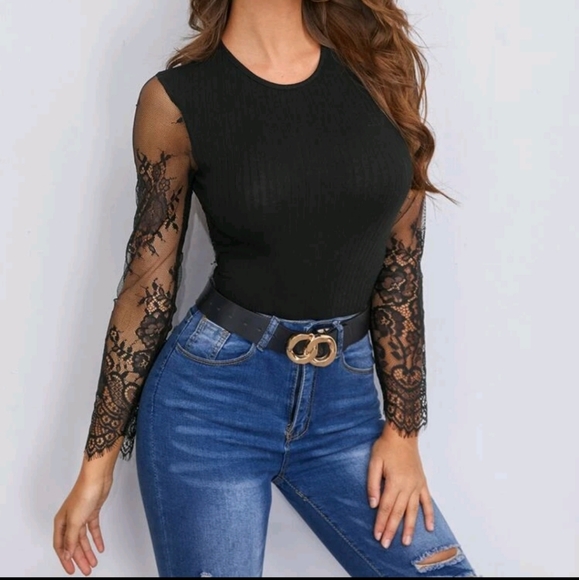 Backless Lace Bodysuit size Medium - Picture 5 of 5